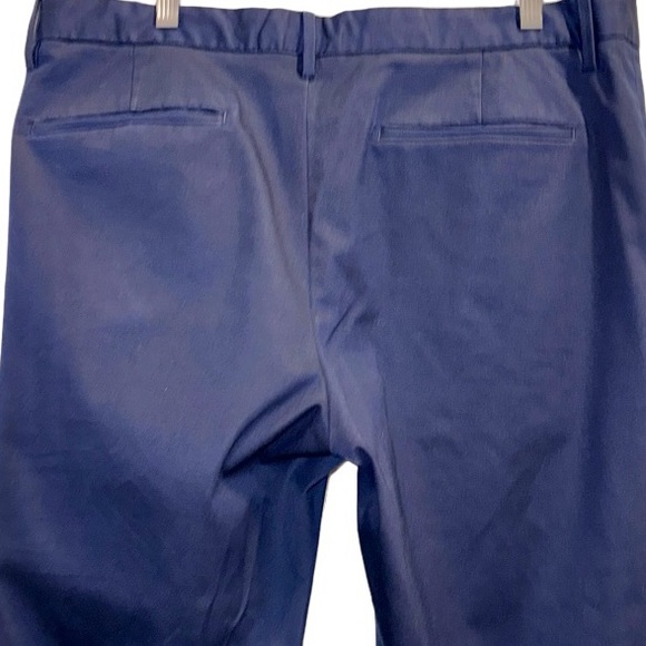 Banana Republic Sz 35 navy slim fit dress pants Men’s size 35 X 32 - Picture 8 of 15